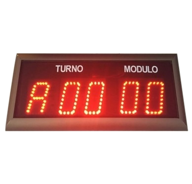 PANTALLA LETRA TURNO Y MODULO LED 5 DÍGITOS 